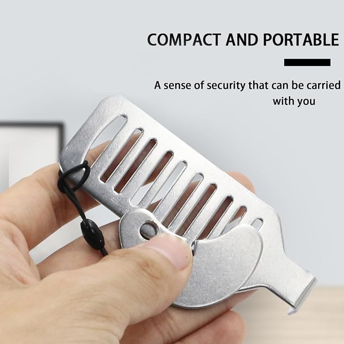 3 Pcs Portable Door Lock, Hotel Door Locks for Travelers Security Door Security Devices Travel Lock Apartment Door Security - Image 3