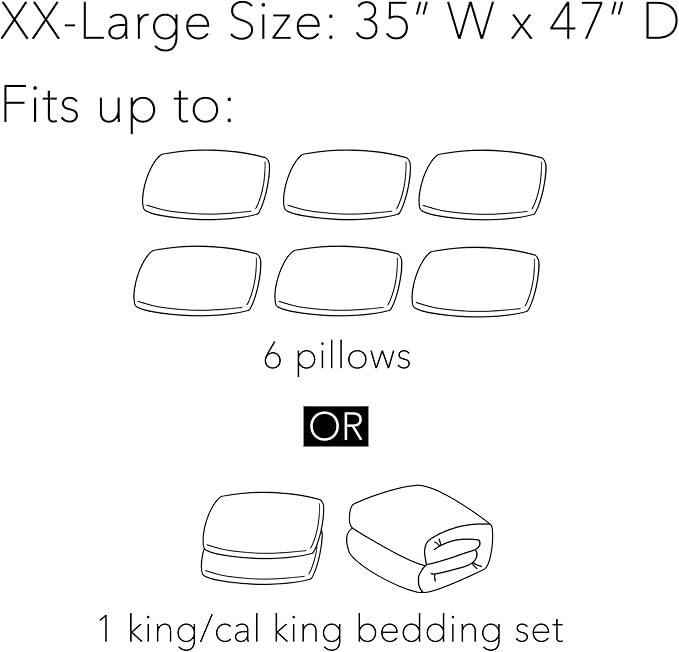 SpaceAid Jumbo Vacuum Storage Bags, Space Saver Sealer Compression Bags for Comforters, Blankets, Pillows, Bedding, Clothes (XX-Large 3 Pack) - Image 5