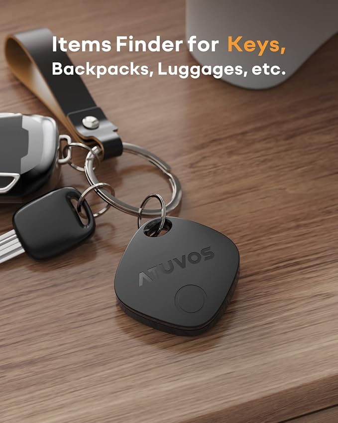 ATUVOS Air Tracker Tags-2 Pack, Bluetooth Luggage Tracker Works with Apple Find My APP (iOS Only, Not for Android), Keys Finder and Item Locator for Luggage, Backpack, Suitcases, Replaceable Battery - Image 9
