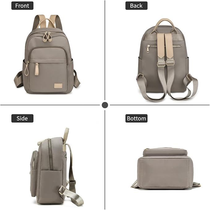 GAEKEAO Backpack Purse for Women PU Leather Anti-theft Backpack Ladies Convertible Large Travel Designer Fashion Shoulder Bag - Image 6