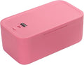 SANIDIKA Lockable Storage Box, Locking Medicine Box, Cell Phone Locked Jail, Food Medical Lockbox, Containers Bin for Personal Refrigerator Home Office Organization Travel Gift,9.25 x 5 x 3.6 (Berry) by SANIDIKA