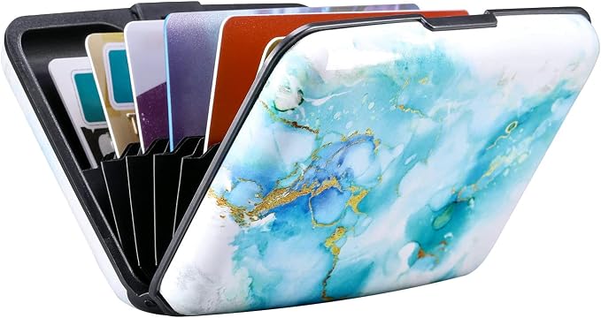 RFID Aluminum Wallet Credit Card Protector Case Holder for Men Women | Mini RFID Aluminum Wallet Credit Cards Holder Business Card Case Metal ID Case for Men Women - Image 6