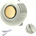Portable Clip on Fan Mini USB Rechargeable, Small Clip on Fan for Shirt Bag 360° Rotation, Strong Airflow Quiet, Personal Handheld Fan Hands Free Outdoor(White) by Unknown