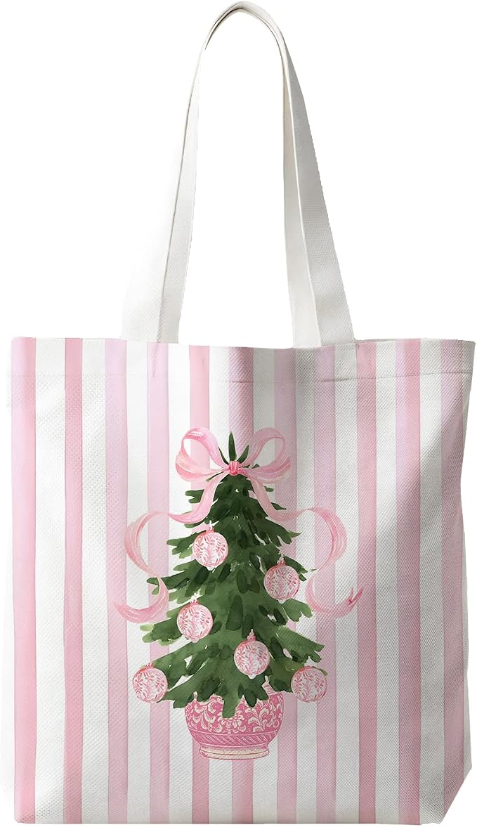 JINYO Preppy Canvas Tote Bag, Inspirational Tote Bags for Women by JinYo