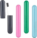 Hooqict 4 Pack Travel Toothbrush Case Portable Travel Toothbrush Holder Plastic Toothbrush Container Protector Cover for Traveling, Camping, Home, School, Business by Hooqict