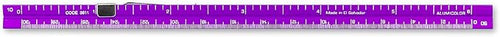 Alumicolor 3611-3 Aluminum Combination Pocket Scale With Clip, 6IN, Purple - Image 2