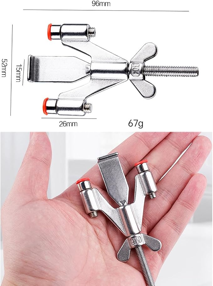 Portable Door Lock Home Security Hotel Door Locks (Silver Wing) - Image 3