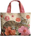 Women's Quilted Tote Bag – Lightweight Large Capacity Foldable for Travel | 20.87" L x 15.75" H by Unknown
