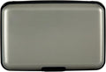 Credit Card Holder, RFID Blocking Metal Card Wallet for Women Men Slim ID Card Holders Protector Aluminum Business Hard Case (Grey) by Kaabao