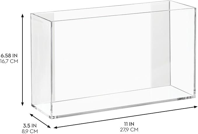 iDesign Affixx Collection Adhesive Organizer Bin, Clear | Clarity Organizer - Image 2