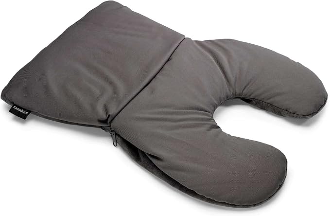 Samsonite 2-in-1 Magic Travel Pillow, Charcoal, One Size - Image 2