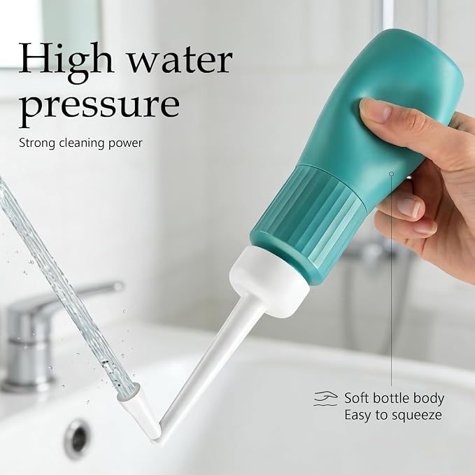 Portable Bidet for Travel Peri Bottle Postpartum Handheld Bidet sprayers, Retractable Nozzle, Storage Bag, Leak-Proof, FDA & CE Certified, 350ml - Image 4