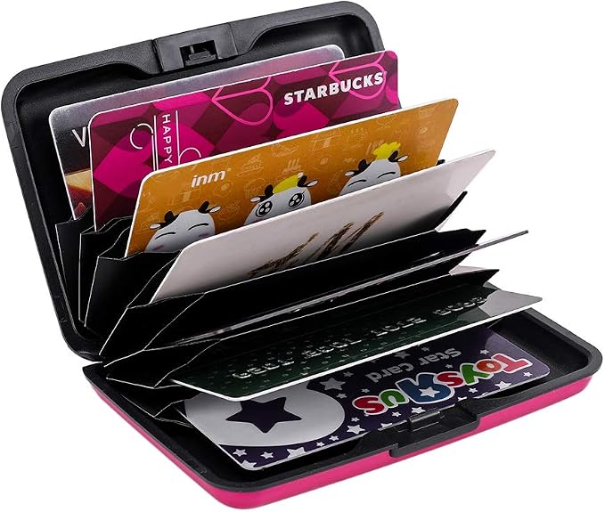 RFID Blocking Credit Card Protector Case Holder Wallet for Men Women | RFID Blocking Credit Card Protector Aluminum ID Case Hard Shell Business Card Holders Metal Wallet for Men or Women - Image 5