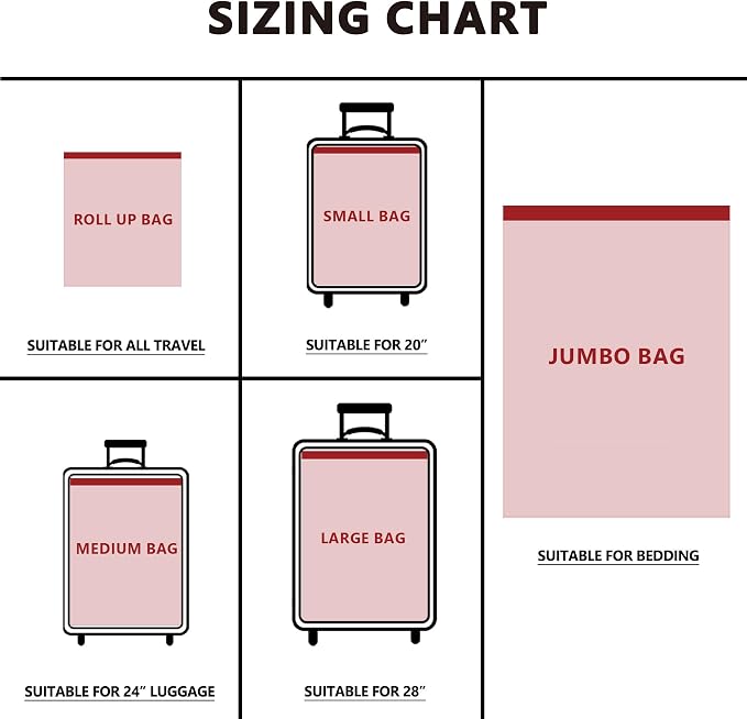 Vacuum Seal Bags for Clothing Travel and Home Storage, Travel Vacuum Bags with Electric Pump, Space Saver Compression Packing Cubes for Luggage Suitcase Bedding Blankets Clothes, 20 Combo - Image 3