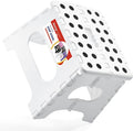Collapsible Step Stool 7.5 Inch, Small Folding Stool, 176 lbs, White | Lightweight Foldable Step Stool for Kids and Adults with Handle, for Kitchen, Bathroom, Car, and Compact Home Storage by ACSTEP