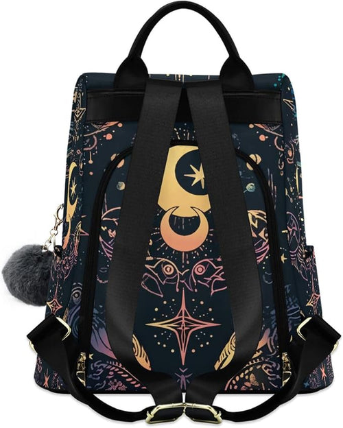 ALAZA Moon Stars Alchemy Witch Backpack Purse for Women Anti Theft Fashion Back Pack Shoulder Bag - Image 2