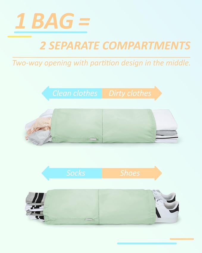 BAGSMART Compression Packing Cubes for Travel Essentials | 14 Set /6 Set /4 Set/2 Set, Lightweight, Durable - Image 4