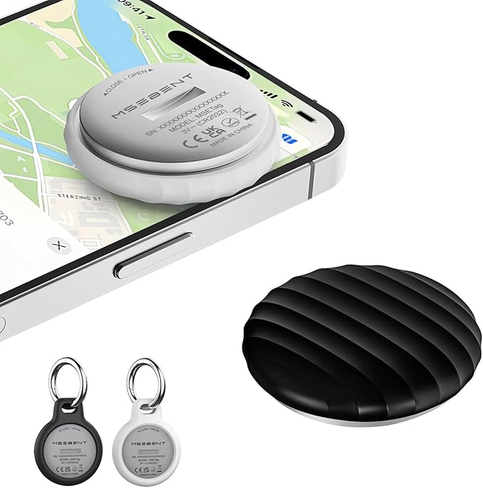 Tracker Tag - 2 Pack [Apple MFi Certified] Bluetooth Trackers Works with Apple Find My (iOS Only) - IP67 Waterproof Item Finders | Track Keys, Wallet, Luggage, Backpack by Unknown