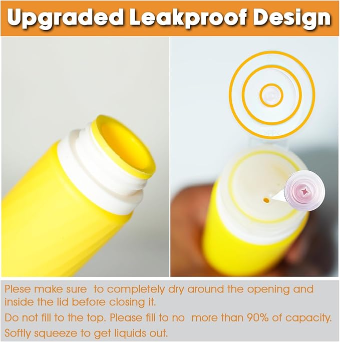 Laxen 5 Pack Travel Bottles for Toiletries with Clear Bag, Leak Proof, Refillable, TSA Approved Silicone Travel Containers for Shampoo and Conditioner, Travel Essentials Toiletry Bottles - Image 5