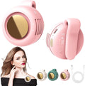 Portable Silent Mini Bladeless Fan Clip On, Small Fan Clip on for Shirt & Waist, Adjustable 3-Speed Suspended Whirlwind Fans, For Outdoor & Travel & Office, Travel Accessories, Gift (Pink) by Unknown