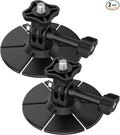 2Pcs Flexible Adhesive Mount for Action Camera 3M Sticky Helmet Mount | Curved Flat Base Kit Compatible with GoPro Hero Insta360 X5 X4 DJI Osmo Action, Motorcycle Bike Surfing Vlog Accessories by Unknown