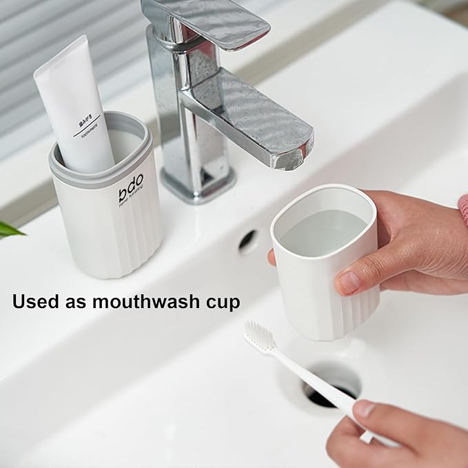 Toothbrush Travel Case & Travel Soap Holder Dish Tray Set of 2, Portable Clear Toothbrush Holders with Cover Leakproof Bar Soap Holder for Traveling School Camping Business Bathroom - Image 7