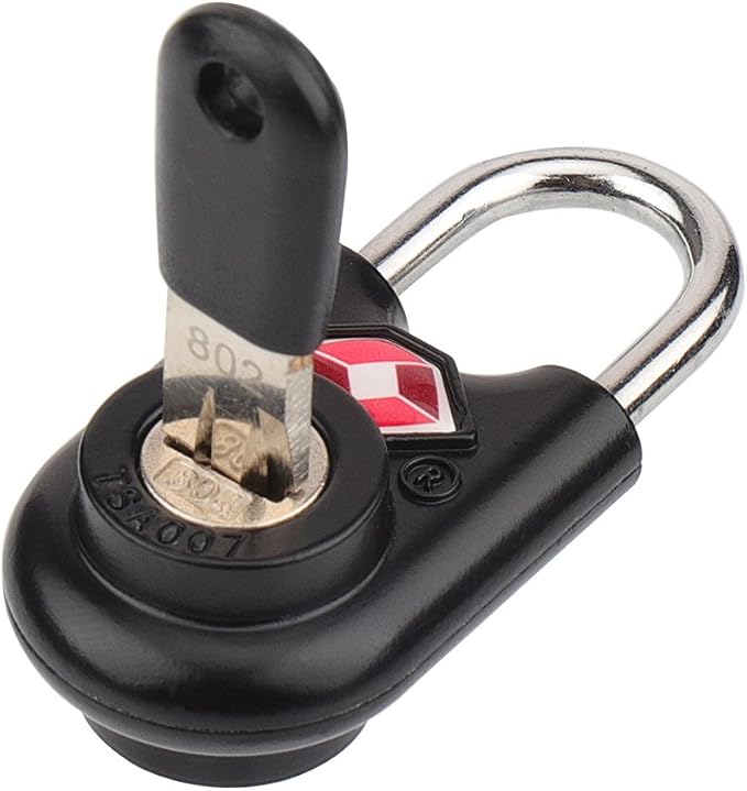 SURE LOCK Mini TSA Approved Keyed Luggage Lock – One Key Opens All, Fits Tight Zipper Gaps & Small Pull Holes, Compact Travel Lock for Suitcases, Backpacks & Handbags - Image 4