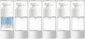 Clear Airless Pump Bottles, Vacuum Travel Cosmetic Containers | 0.5OZ/15ML 6Pack Lotion Dispenser Pump Bottles; For Cream, Foundation & Skincare Cosmetics; With Labels & Wooden Sticks by GIVITASOT