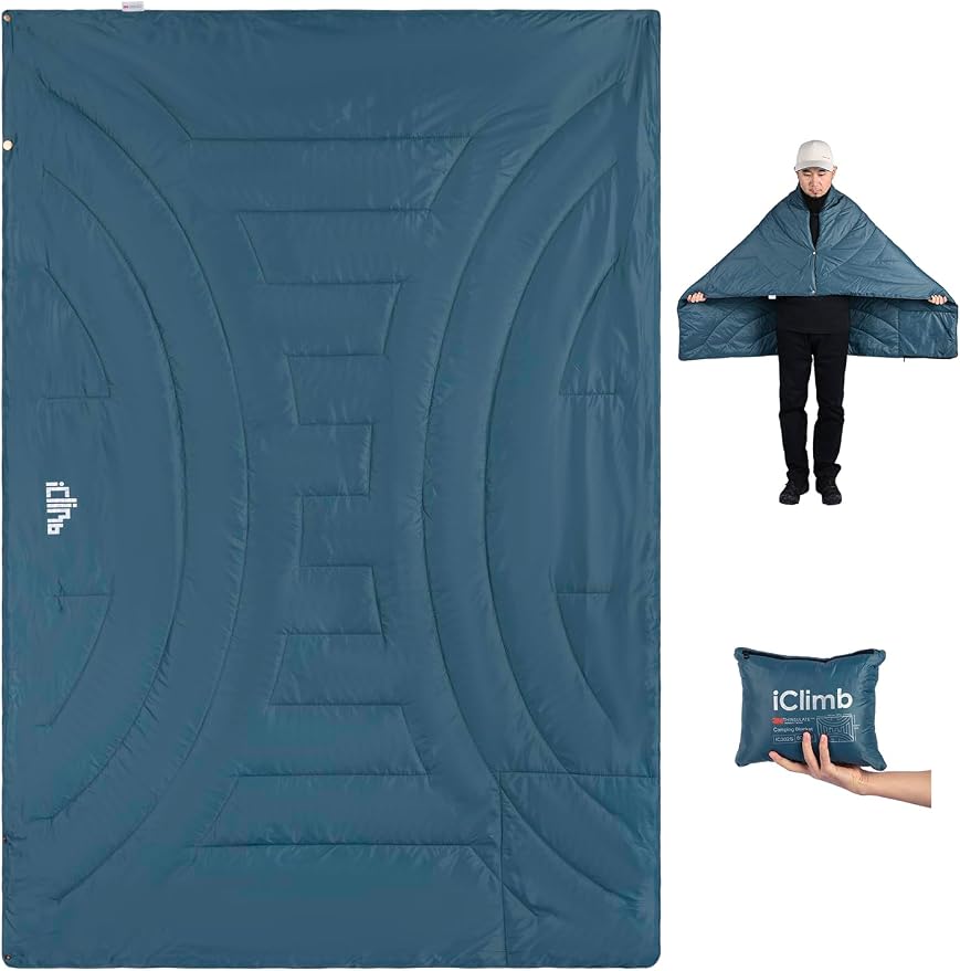 3M Thinsulate Insulation Warm Camping Blanket Ultralight Compact by iClimb
