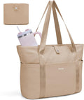 Ceneda Foldable Tote Bag for Women, Lightweight Work Bag with Dual Inner Cup Holders, Daily Handbag for Travel, Gym, Grocery | 40oz Tumbler Holder by CarryComfortCarryourBag