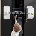 Fingerprint Child Proof Door Lock 2Pcs, Refrigerator Lock with Fingerprint & Door Locks for Kids safety, for Door Lock, Fridge Lock, Cabinet Locks and Window Locks,Strong Adhesive No Drilling by KIZZHISI