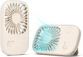 JISULIFE Handheld Mini Lash Fan with Bracket, Small Portable USB Rechargeable Personal Makeup/Eyelash Fan with 3 Speeds for Women Mom Girls Office Outdoor Travel Beige | For Office, Outdoor & Travel, with Bracket, Portable for Makeup, Gift for Women, M... by LivechillStaycool