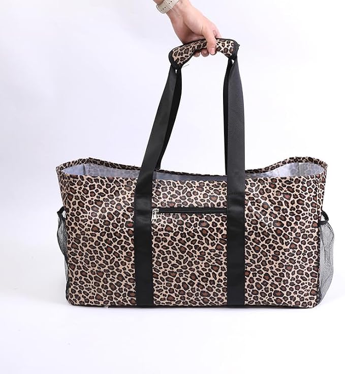 YELAIYEHAO Large Utility Tote Bag, Foldable Collapsible Tote for Storage Pool BeachShopping picnic laundry gym and Luggage - Image 2