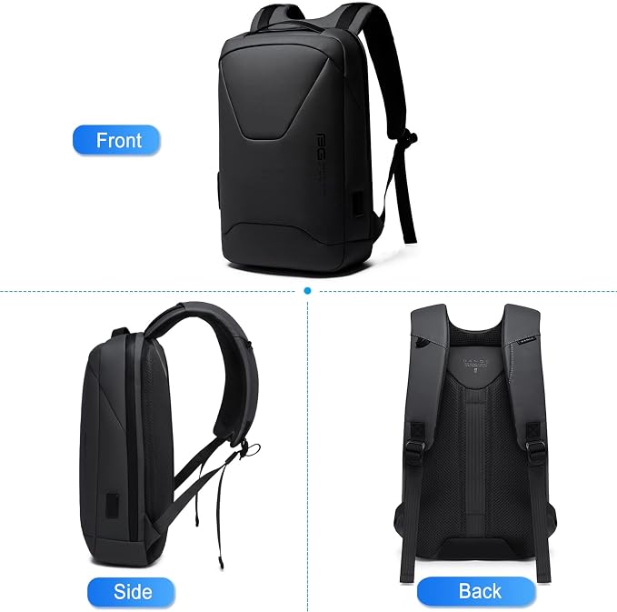 FANDARE Anti-Theft Backpack Business Daypacks fits 15.6 Inch Laptop Travel Large Backpack with USB Charging Port Waterproof Computer Bag Bookbag for Women Men Notebook Black - Image 6