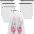 Vorspack Shoe Bags for Travel, 6 Pcs, Transparent, Drawstring, Large | Clear, Shoe Organizer, With Rope, Travel Essentials, For Men Women by Vorspack
