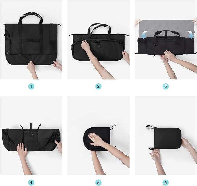 TOPEAST Foldable Travel Bag for Men & Women, 65L Weekender Overnight Duffle Bag for Travel, Expandable Airline Approved Carry-On with Shoe Compartment, Lightweight Personal Item Bag, Water-resistant - Image 8