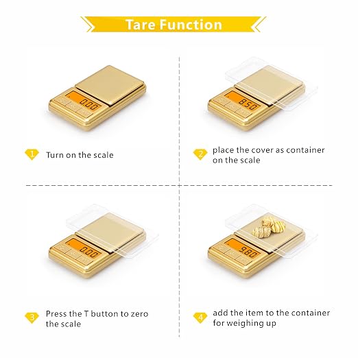 Mini Pocket Scale 100g/0.01g, Digital Gram Scale with Cover, Small Travel Ounce Scale for Food, Herbs, Spices, Gold, Jewelry, Coins,Kitchen (Battery Included - Image 4