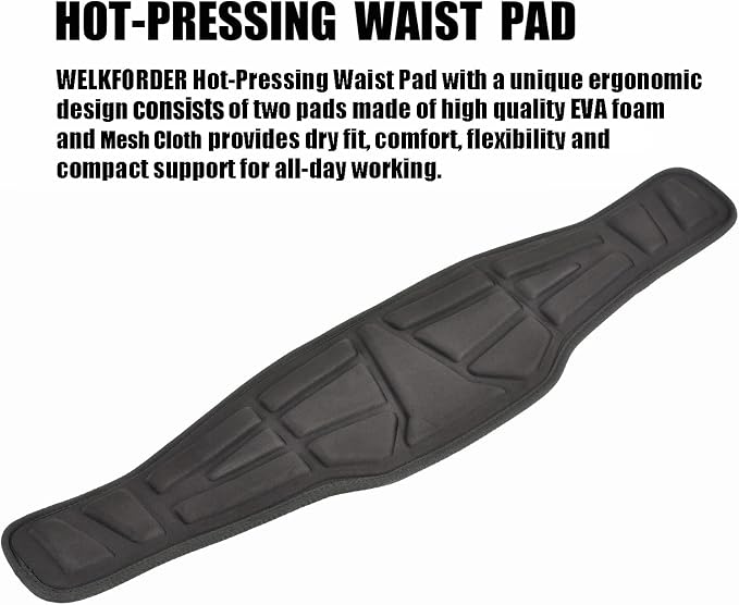 Tongue Buckle Body Belt (Aluminum Hardware) With Hot-Pressing Waist Pad and 2 Aluminum Side D-Rings Personal Protective Equipment | Waist Fitting Size 32'' to 50'' - Image 4