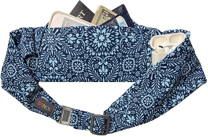 BANDI Running Belt for Women & Men – USA Made No-Bounce Adjustable Waist Pack & Secure Fanny Pack – Fits All Phones, Gels & Essentials – Zipper-Free, Medical Device Friendly by BANDI
