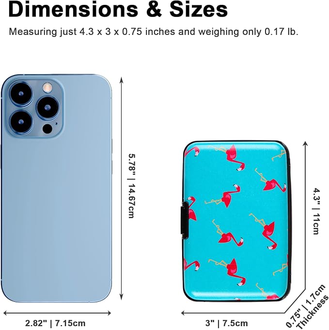 Credit Card Holder Small RFID Blocking Wallet Business Metal Slim Mini Aluminum Hard Case for Women Men - Image 5