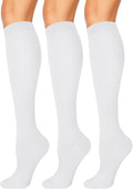 3 Pairs Compression Socks for Women & Men 15-20 mmHg, Knee High | Best Support for Cycling Athletic Hiking Running by Unknown
