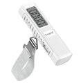 Battery-Free Digital Luggage Scale, 110lbs/50kg Portable Handheld Hanging Scale for Luggages, Suitcases, Backpacks & Bags, Easy Weighing for Travel, No Need Batteries (White) by Longang