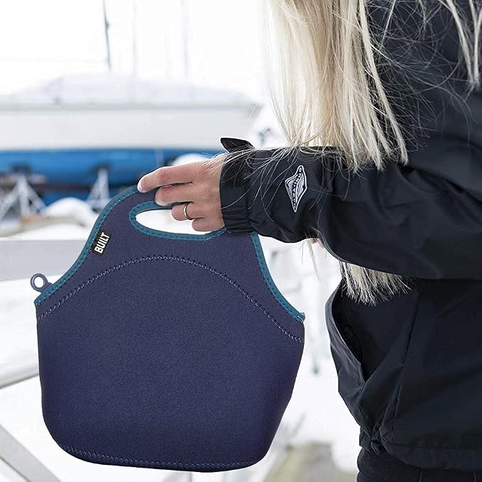 Built Gourmet Getaway Neoprene Lunch Bag - Insulated, Reusable, & Machine-Washable Lunch Tote for Hot and Cold Food Storage, Lightweight & Reusable - One Size (Celestial Blue) - Image 7