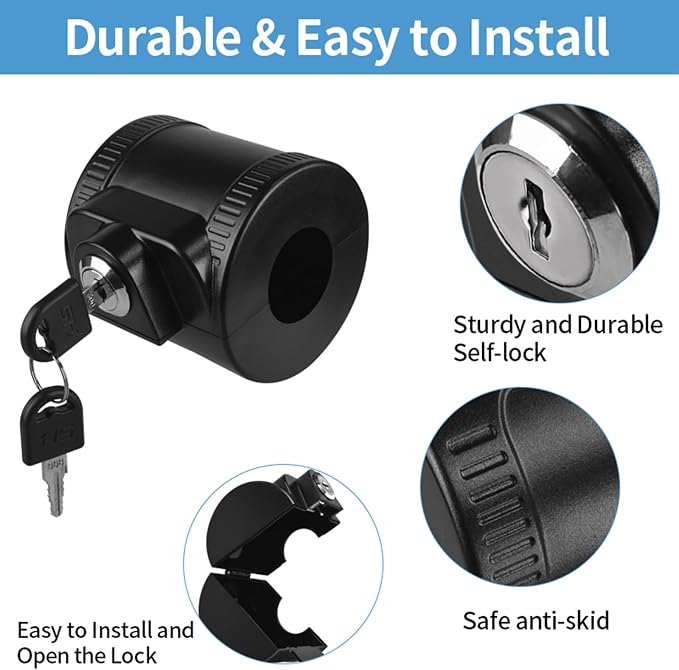 Child Proof Door Knob Cover Lock for Dementia Elderly Safety - Universal ABS Plastic Lock-Out Device for Bedroom, Bathroom, Gas Valve & Outdoor Faucets (Fits Most Circular Knobs)-2 Pack - Image 3