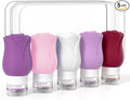 Travel Bottles for Toiletries - TSA Approved Portable Travel Containers for Toiletries, Leak Proof Travel Tubs Refillable Liquid for Shampoo Conditioner Lotion Body Wash,5 Colors by Mabnuby