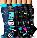 COOLOVER Copper Compression Socks for Women and Men(6 Pairs)-Best Support for Running, Athletic, Travel by COOLOVER