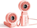 JISULIFE Handheld Fan Life7 – Ultimate Flexibility: Wide & Strong Airflow, 13H Max Cooling, 3600mAh Rechargeable, 5-Speed, LED Display, 3 IN 1 Portable Fan for Travel, Concerts, Sports Events(Pink) by LivechillStaycool