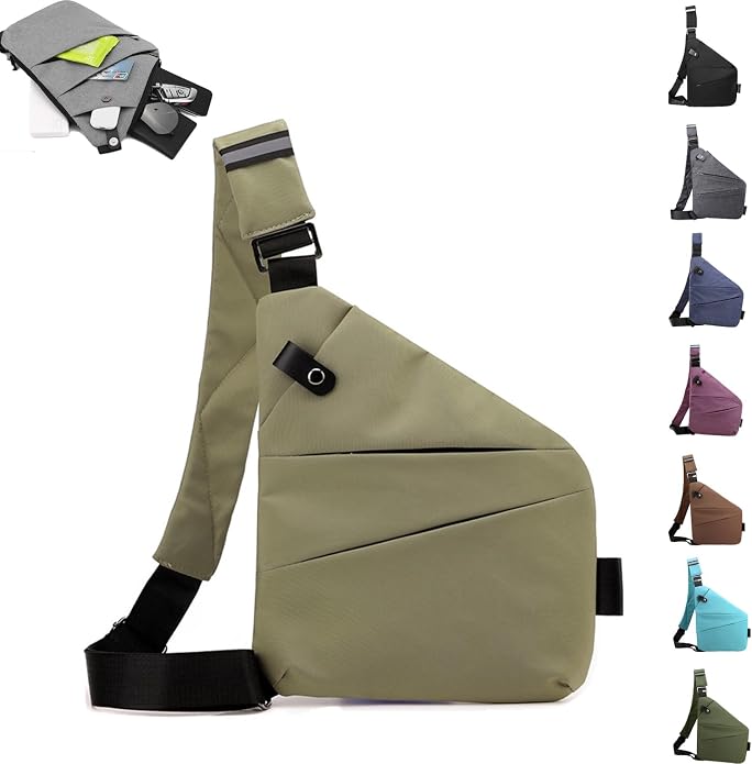 Anti Theft Travel Bag,Anti Theft Crossbody Bag, Sling Bag Travel Crossbody Bag for Women Men by ocalil