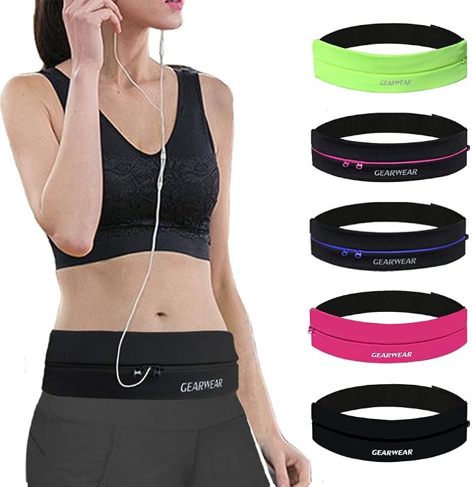 Running Belt | Runner Fanny Pack for Women and Men | Adjustble Waist Band Pack for Storage Phone by GEARWEAR