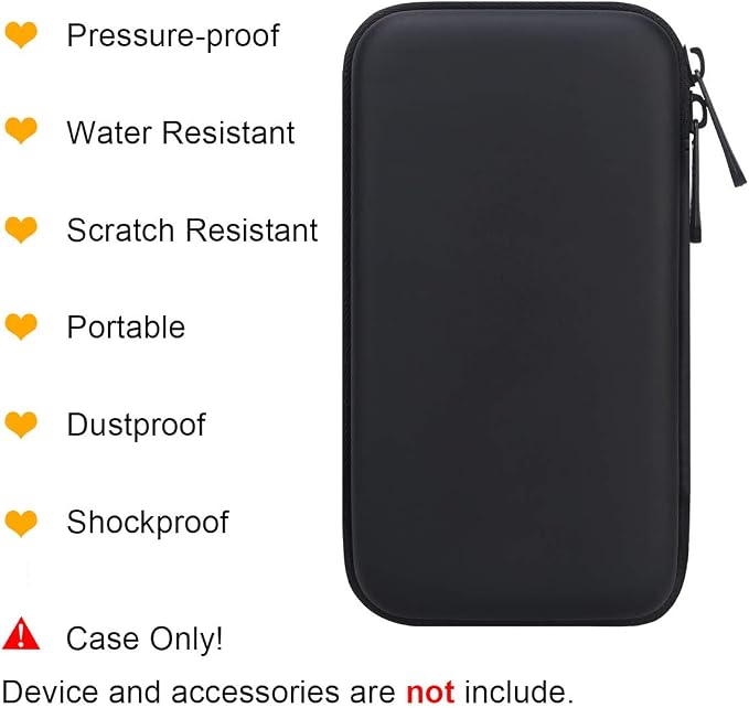 BOVKE PU Hard Travel Case for MacBook Air Pro Power Adapter Apple MagSafe 2 USB-C Charger - Extra Room for USB C Hub, Type C Hub, USB C Hub Multiport Adapter, Magic Mouse, Charging Cable, Black - Image 5